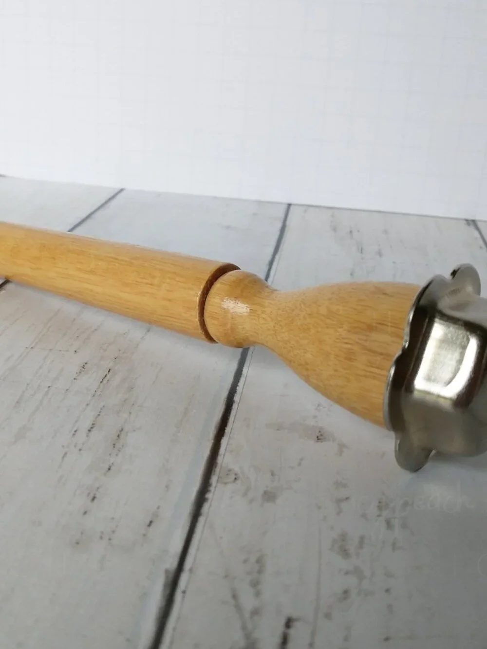 Ice Pick Wood Handle Metal Cap Crusher Sheath Cover Rustic Farmhouse Cabin Retro